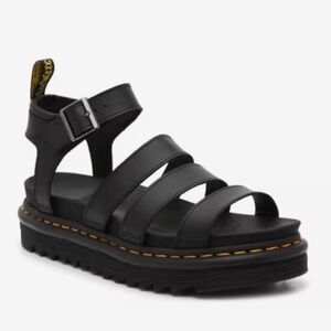 Dr. Martens Black Blair Hydro Leather Sandals size 6 #883